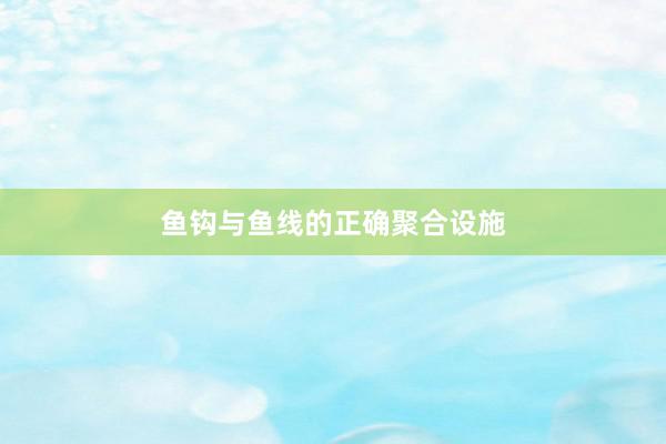 鱼钩与鱼线的正确聚合设施